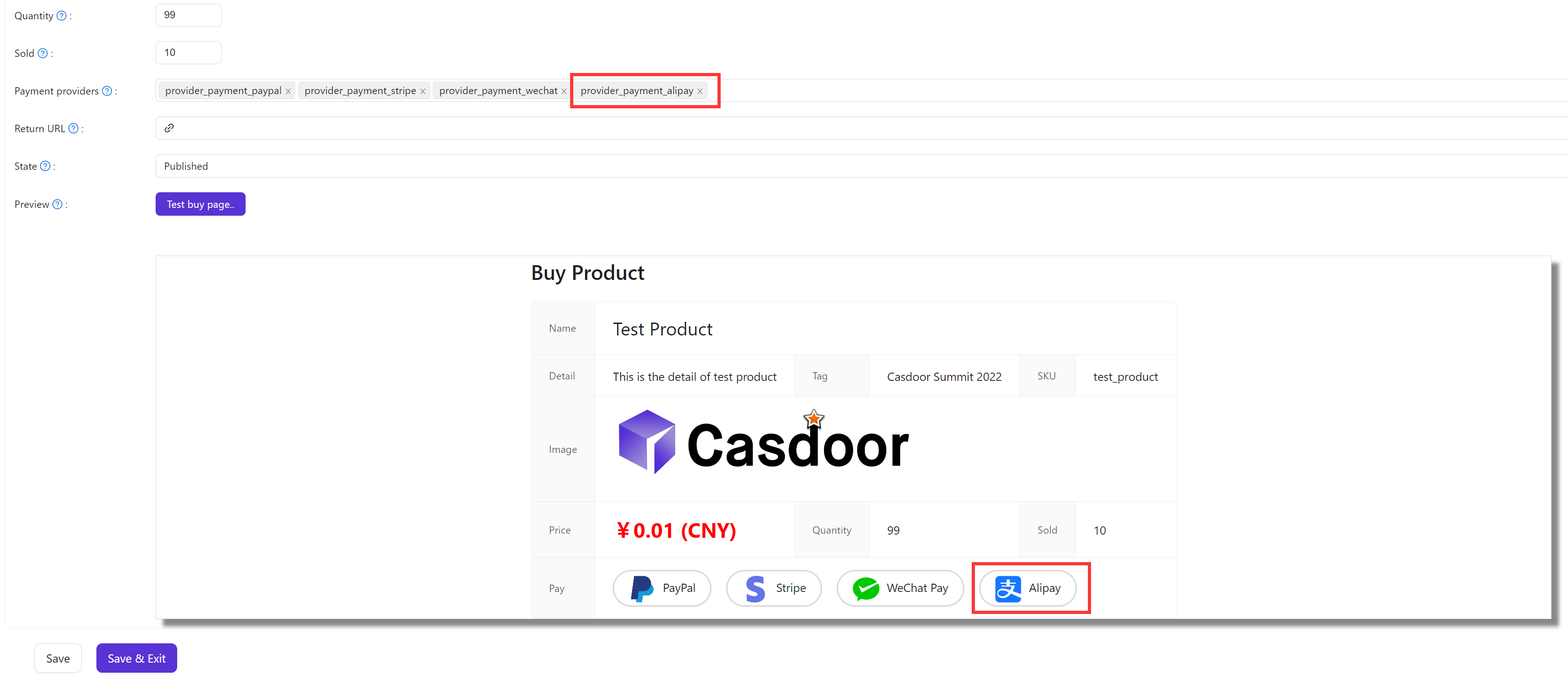 wechat pay Zahlungsanbieter für Produkt hinzufügen