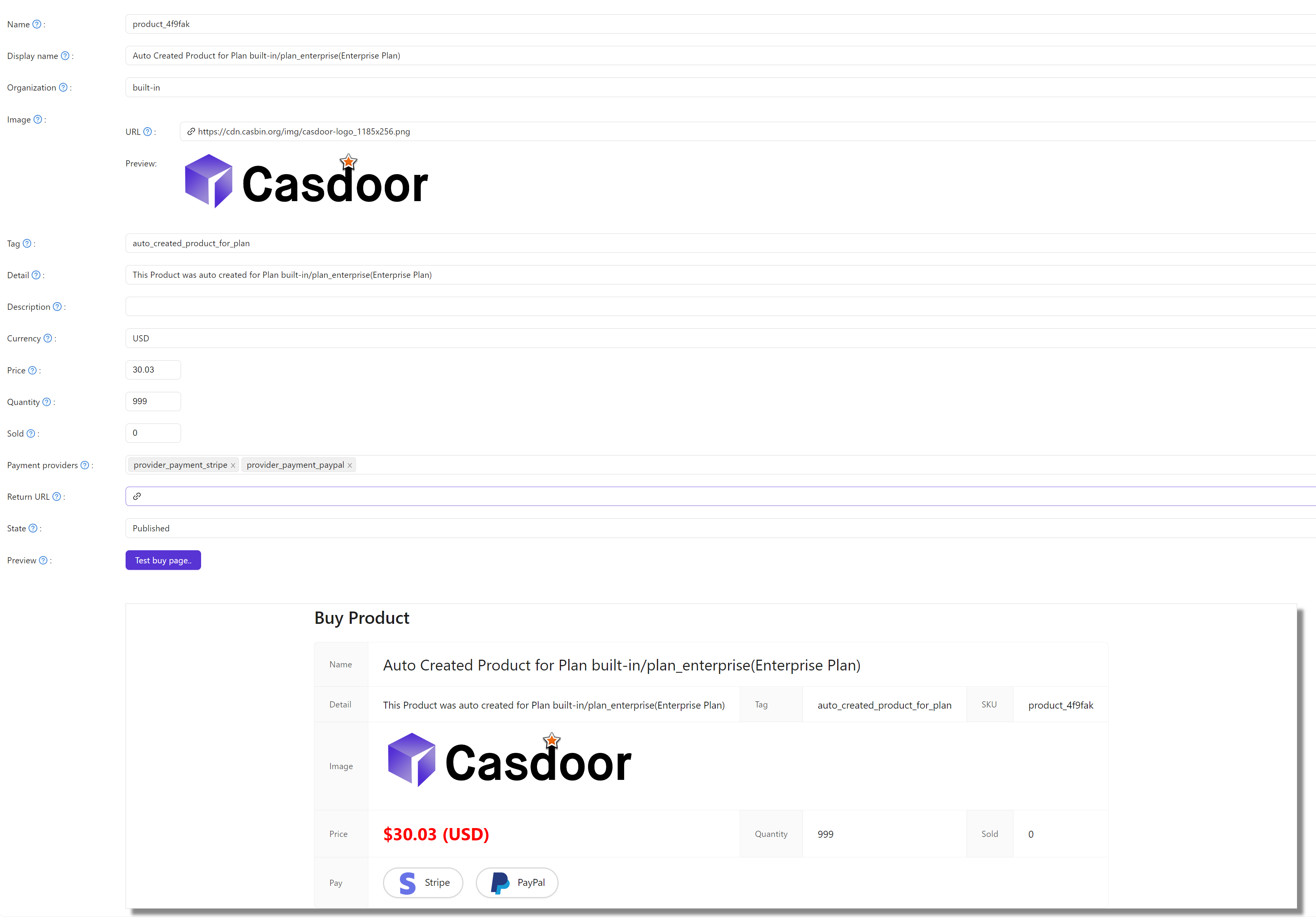 zugehöriges Produkt