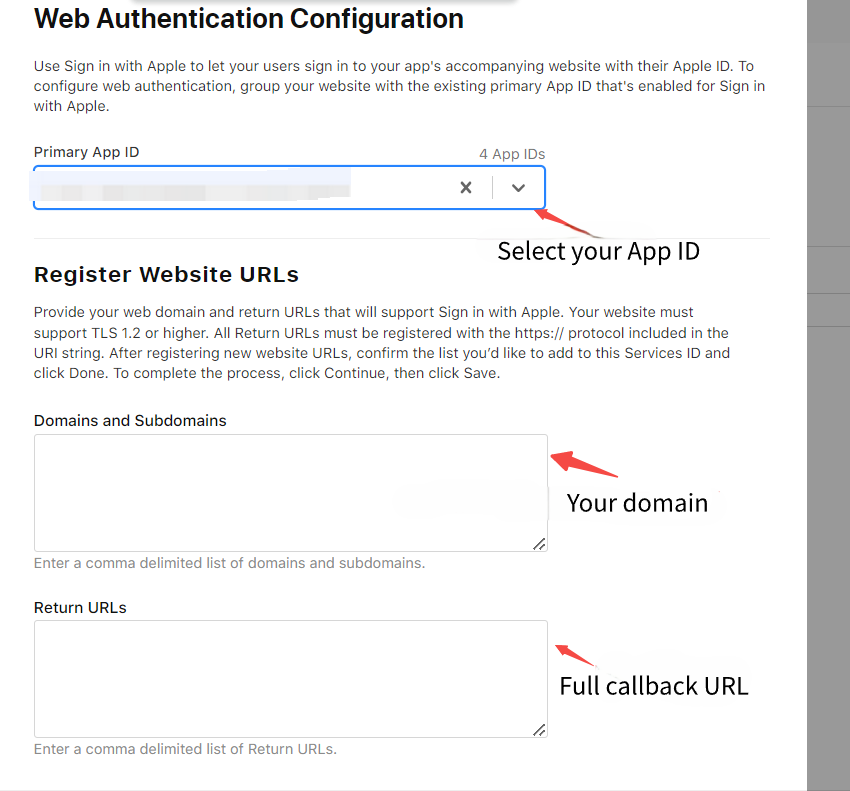 Configure Callback URLs