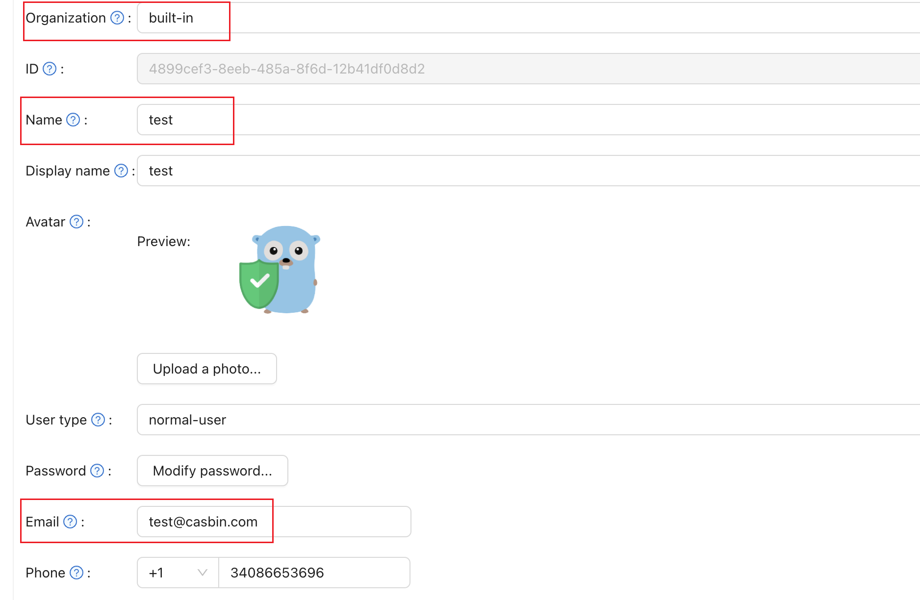 Casdoorにユーザーを追加