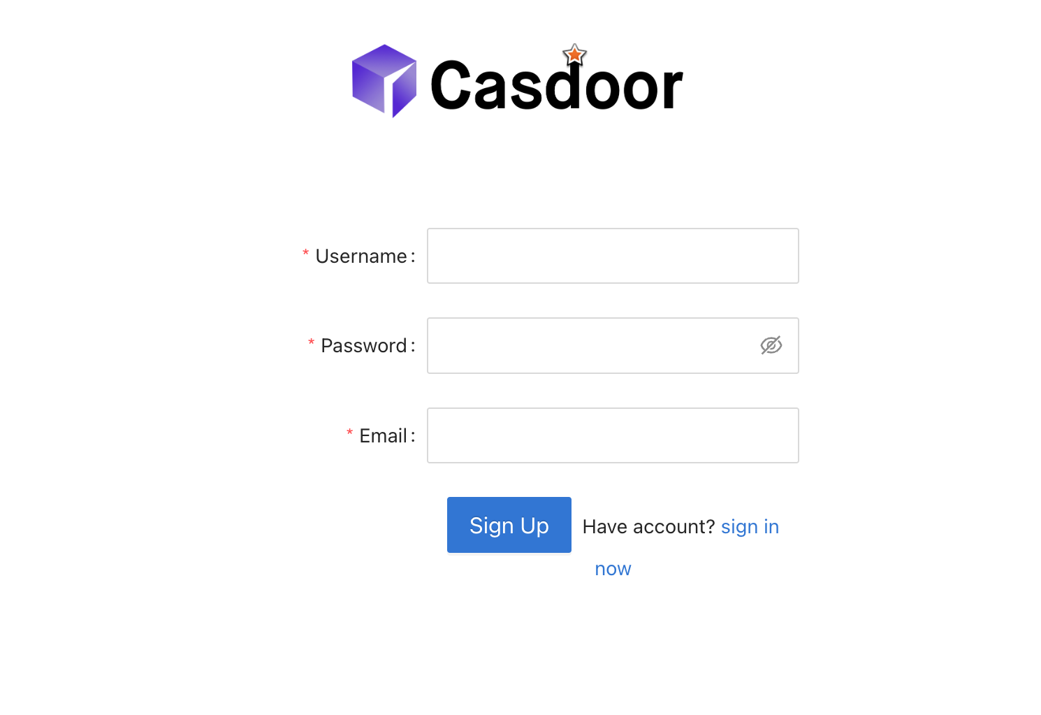 サインアップ項目テーブル