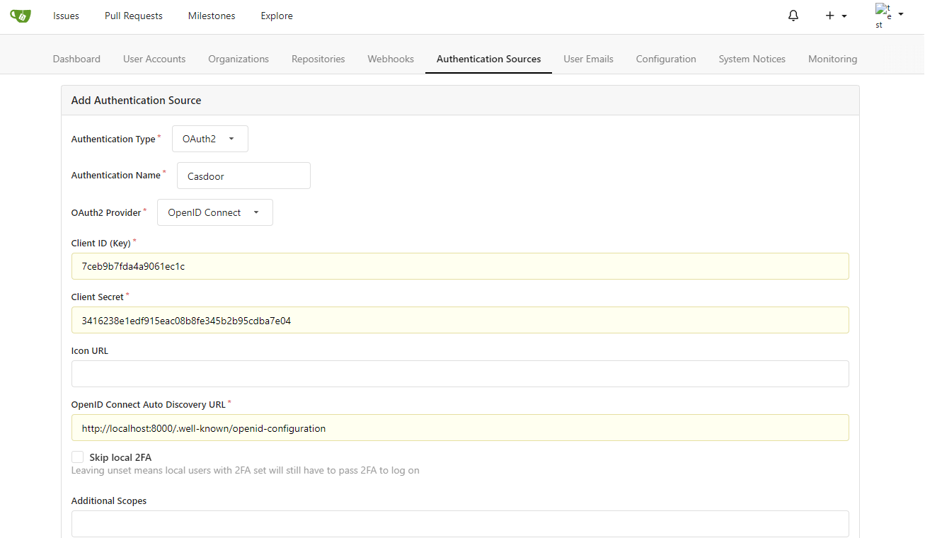 Додати джерело аутентифікації