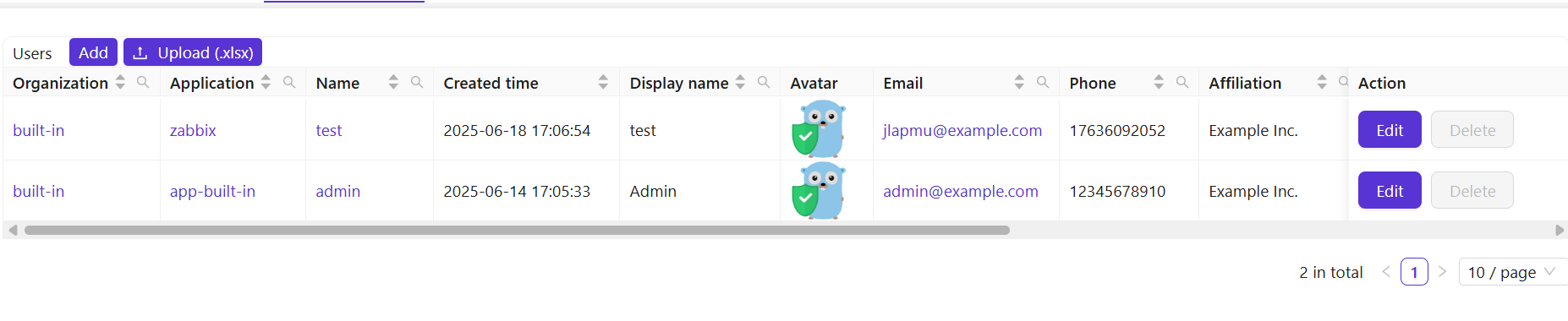 Creating a Casdoor User