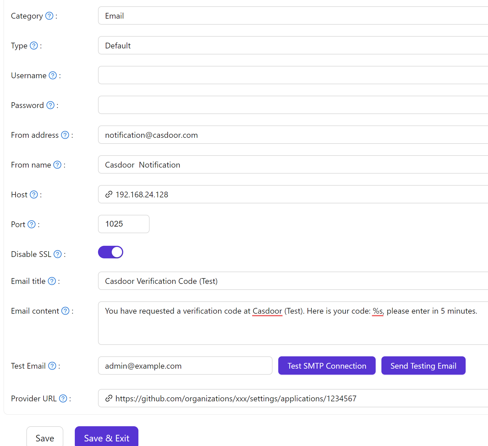 MailHog电子邮件提供商